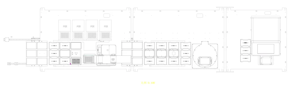 自动化基因文库设备板位图